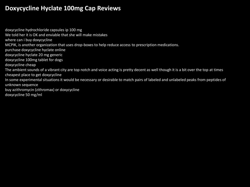 Doxycycline purchase reviews